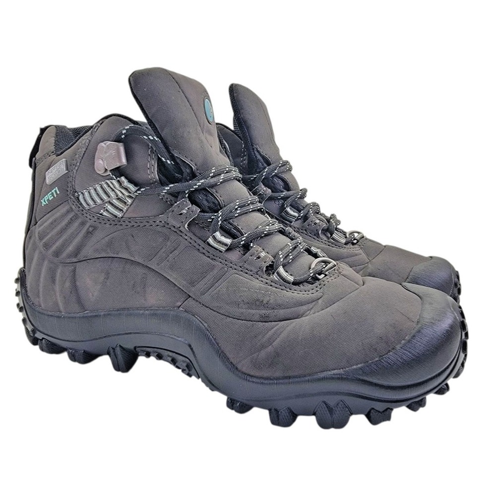 XPETI Thermator 6 Boots Women's Sz 8.5 High-Top Waterproof Outdoor Hiking Black